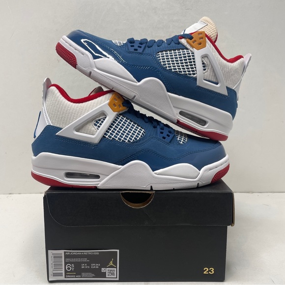Jordan Shoes - Nike Air Jordan 4 Retro GS “Messy Room/French Blue” 2023